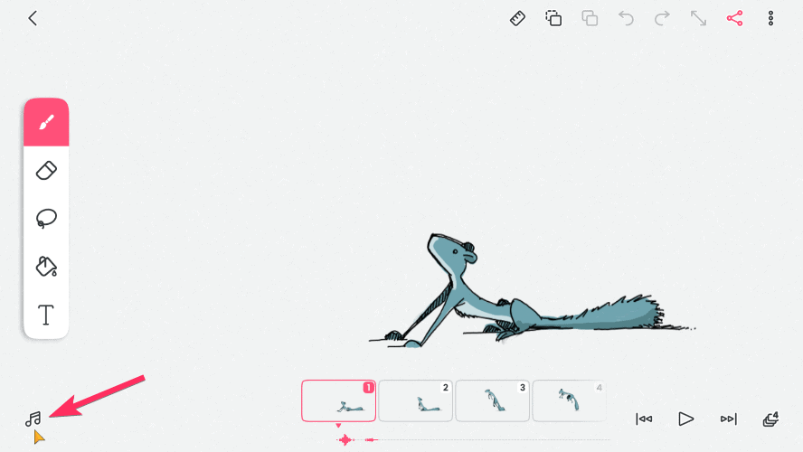 Click-on-music-icon-to-add-audio